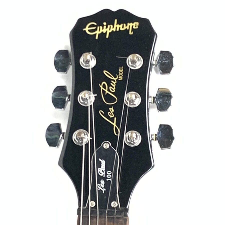 Epiphone エピフォン Les Paul 100 エレキギター シリアルNo.SJ05095121 黒系★現状品_画像6