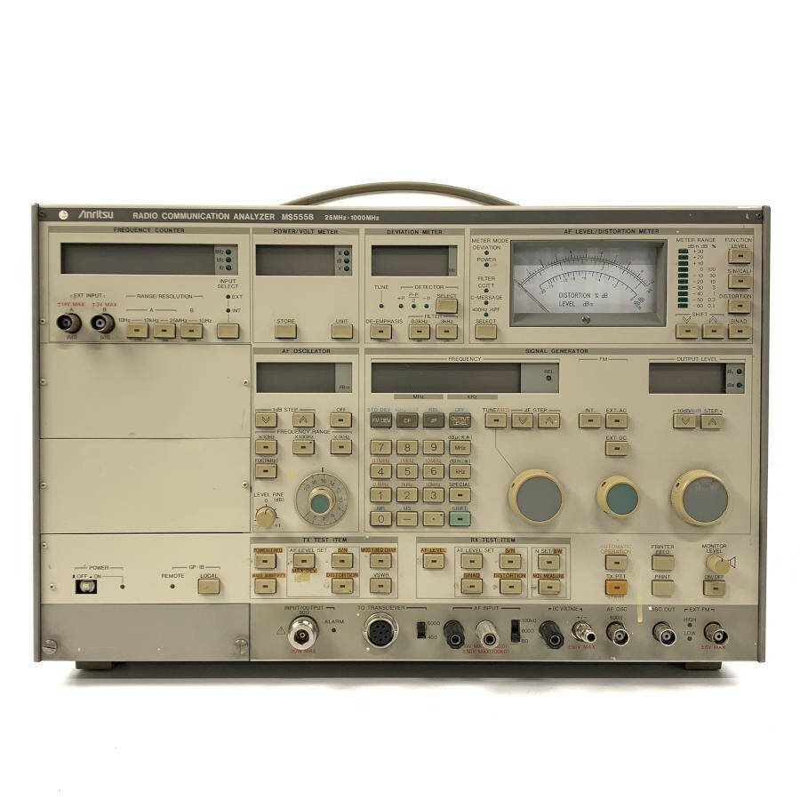 Anritsu MS555B RADIO COMMUNICATION ANALYZER 25MHz-1000MHz アンリツ ラジオコミュニケーションアナライザー＊現状品_画像1