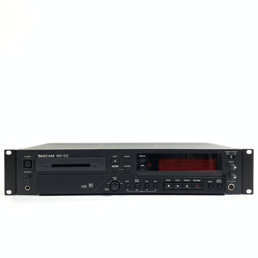 TASCAM タスカム MD-02 MDデッキ プレーヤー◆現状品【TB】の画像1