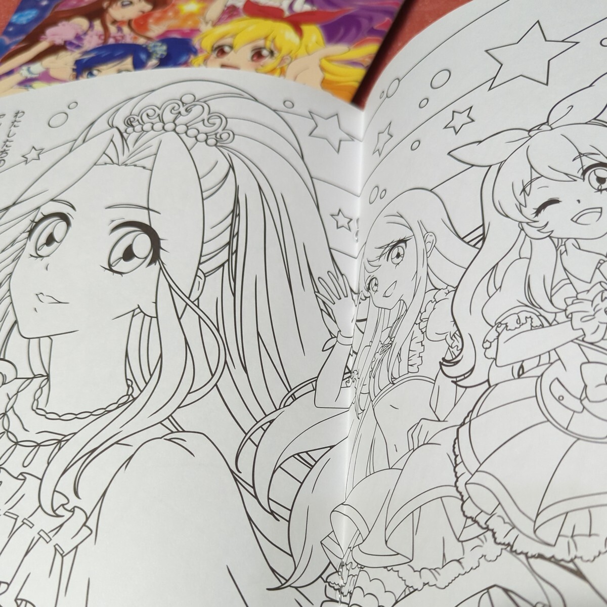 ★アイカツ！アイドルカツドウ！★SHOWAショウワノート たのしいうたつき カラフルなミニレターセットつき イラストぬりえ3冊まとめて♪の画像4