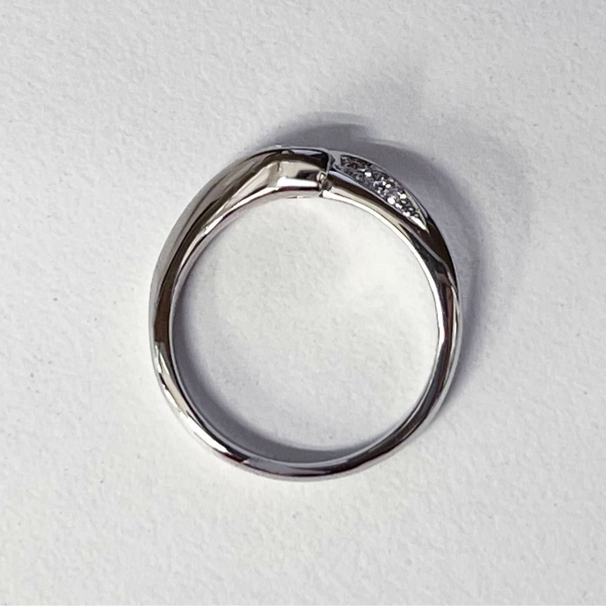 新品　未使用　PT900 プラチナ　リング　天然ダイヤモンド　結婚指輪　プロポーズリング　保証書有　weddingring