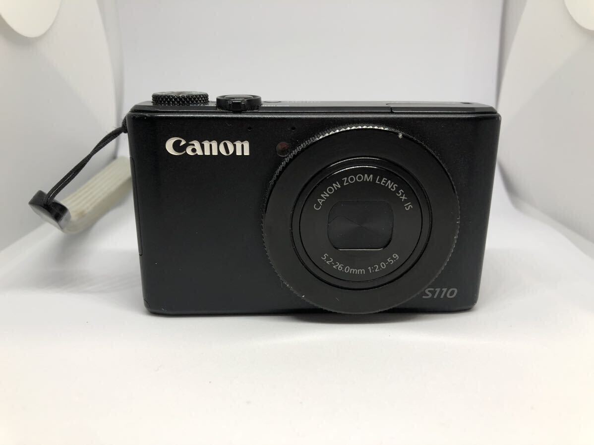 【美品】Canon PowerShot S110 キヤノン デジタルカメラ 1210万画素 F2.0 光学5倍ズーム ブラック PSS110(BK)_画像2