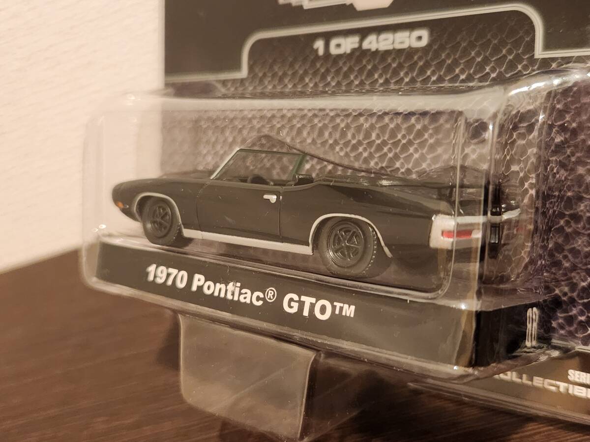 グリーンライト 1970 ポンティアック GTO 1/64 BLACK BANDIT ブラックバンディットの画像4