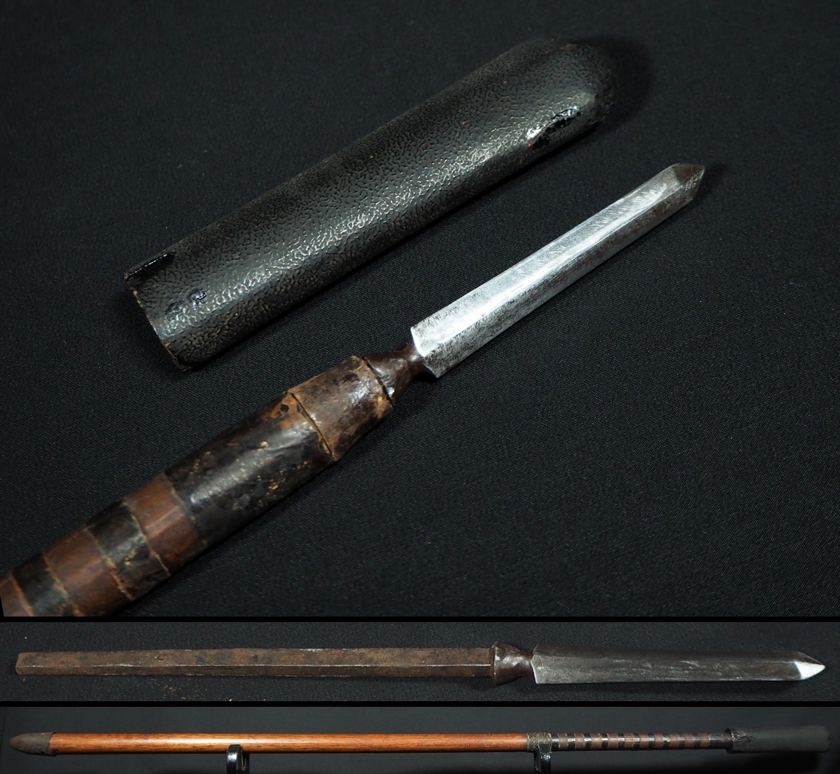 【ご予約品】 Yahoo!オークション - 生ぶ出し 両鎬槍 御駕籠槍 刃長9.9cm 頑強 槍、薙刀