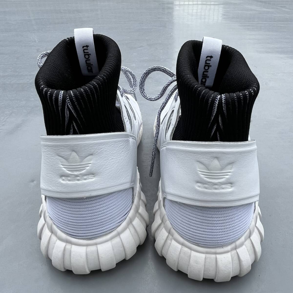 ADIDAS ORIGINALS TUBULAR HI ホワイト 白 アディダス オリジナルズ ベルクロ 中古 チューブラー US10 28.0cm_画像3