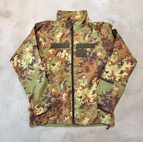 イタリア軍 迷彩 ジャケット カモ 米軍実物 ITALIAN ARMY VEGETATO CAMO SOFT SHELL JACKET 美品 希少