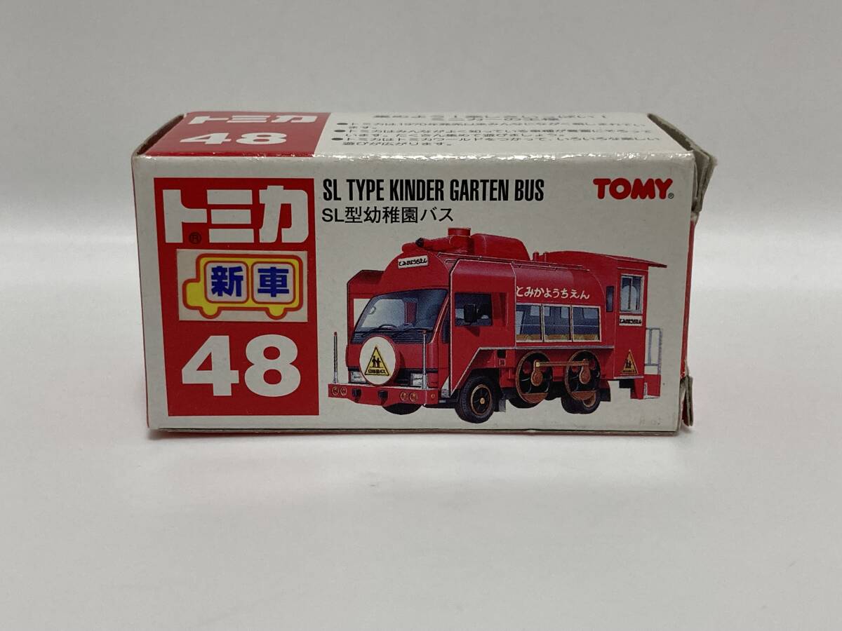 トミカ　赤箱　48　SL型幼稚園バス　新車シール付き　赤TOMY_画像1