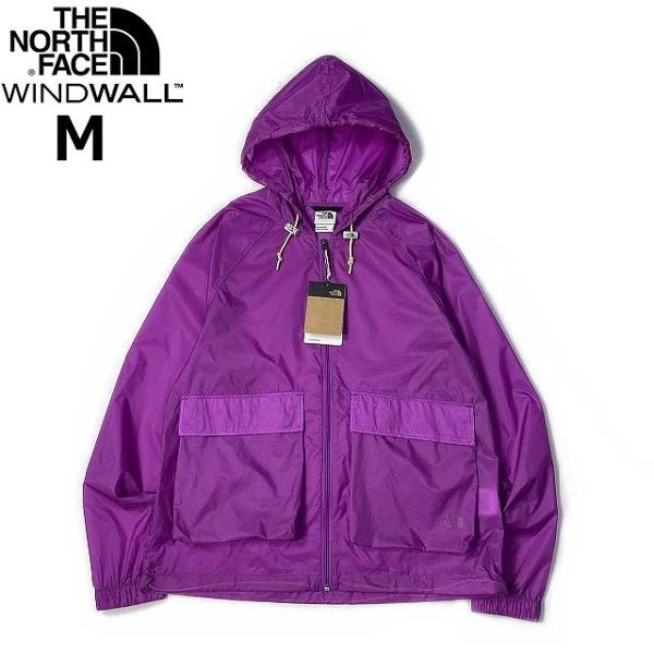 1円～!売切!【正規新品】THE NORTH FACE◆HERITAGE WIND JACKET フルジップ ウィンド パーカー US限定 ナイロン 防風 撥水(M)紫① 180915-5_画像1