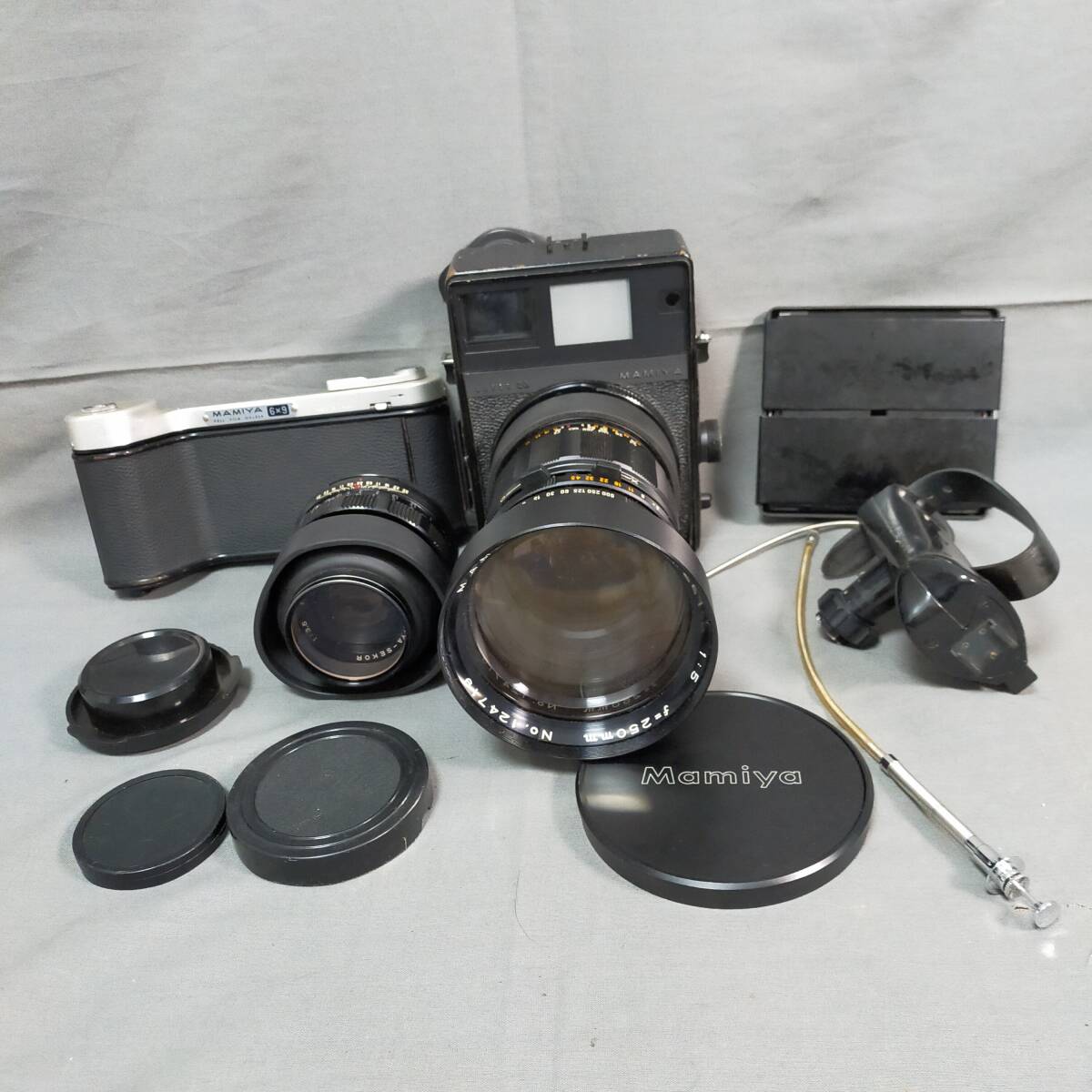 ▲　3/21　259666　MAMIYA　SUPER23　マミヤ　レトロ　カメラ　レンズ　セット　まとめて　現状品_画像1