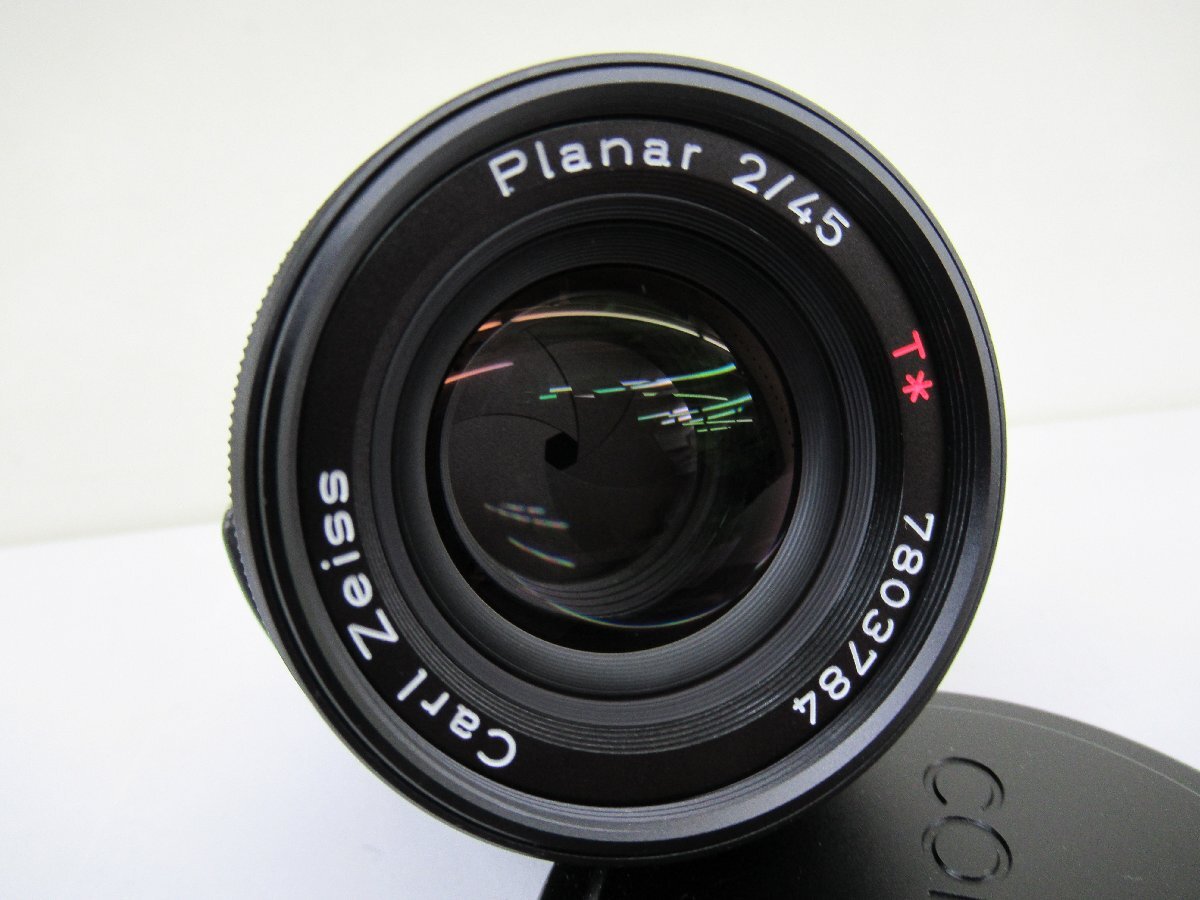 コンタックス CONTAX レンズ Carl Zeiss Planar 2/45 T* 中古 ジャンク G3-84◎の画像5
