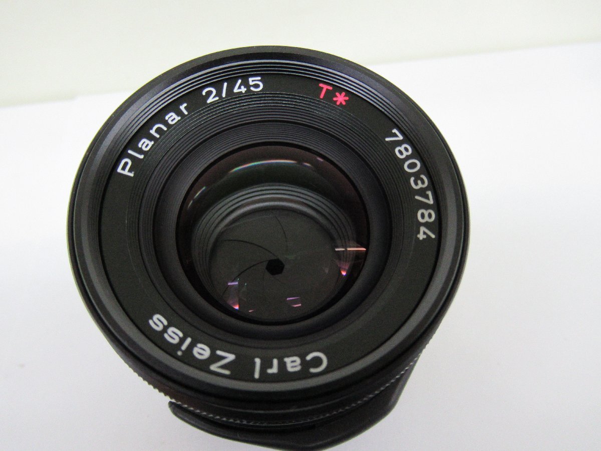 コンタックス CONTAX レンズ Carl Zeiss Planar 2/45 T* 中古 ジャンク G3-84◎の画像6