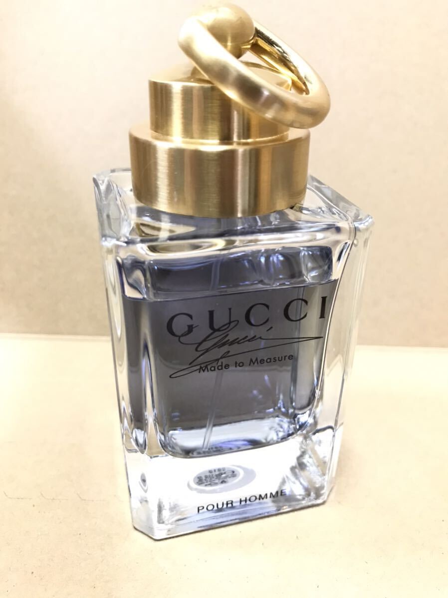 GUCCI 香水　グッチ バイグッチ メイドトゥメジャー オードトワレ 90mL （残量　８割以上）入手困難品_画像1