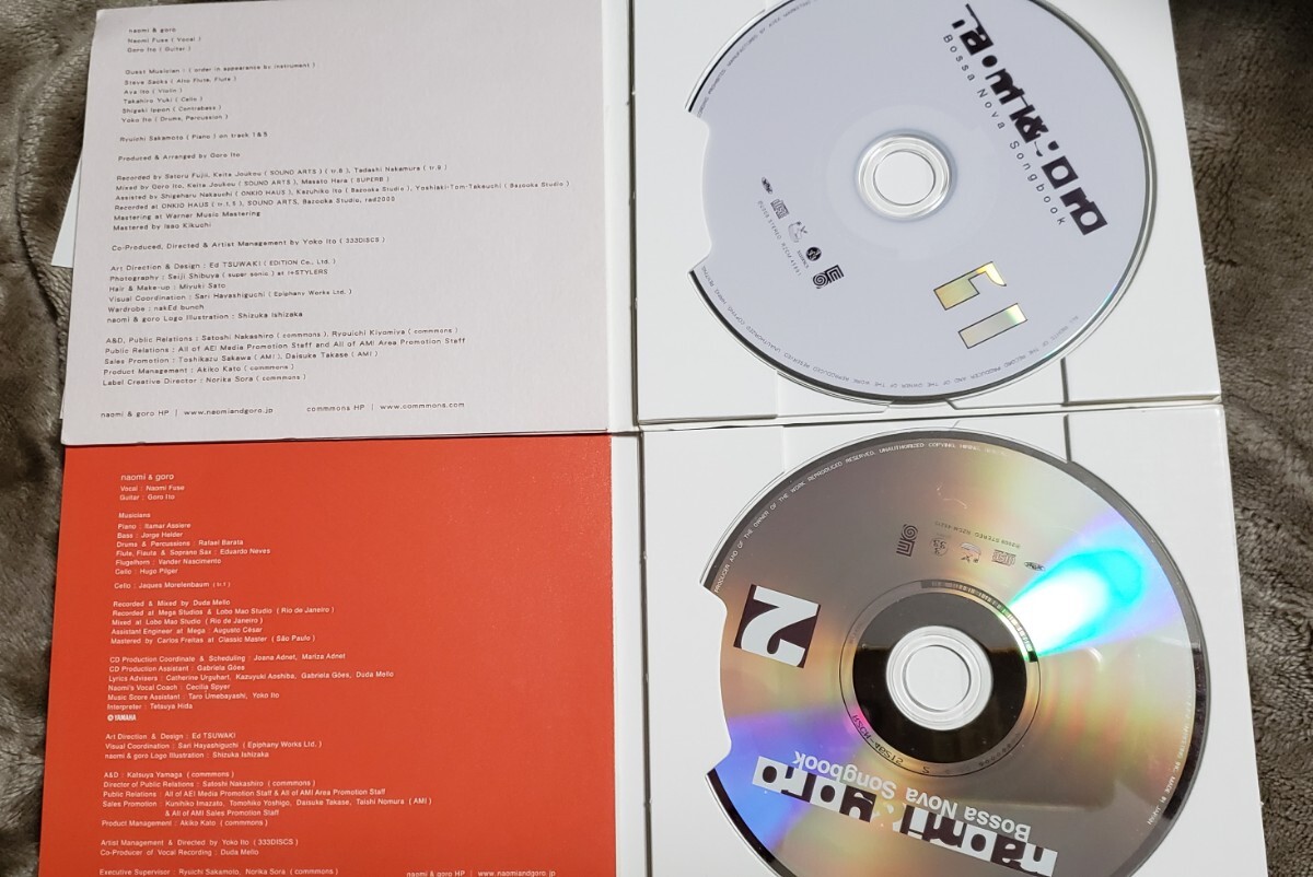 2 pieces set Bossa Nova Songbook 1+2 naomi & gorobo Sano va* Duo Sakamoto Ryuichi three month. water [ control number 2F left middle cpbook@402]
