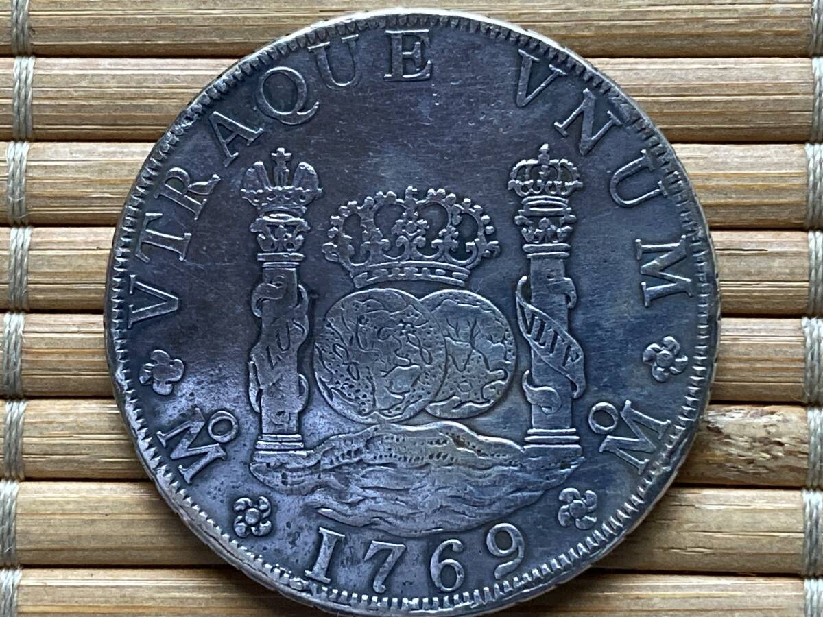 №991◆身辺整理◆☆【ピラーダラー・8レアル銀貨 (1769年) 】・本物保証 ☆の画像3
