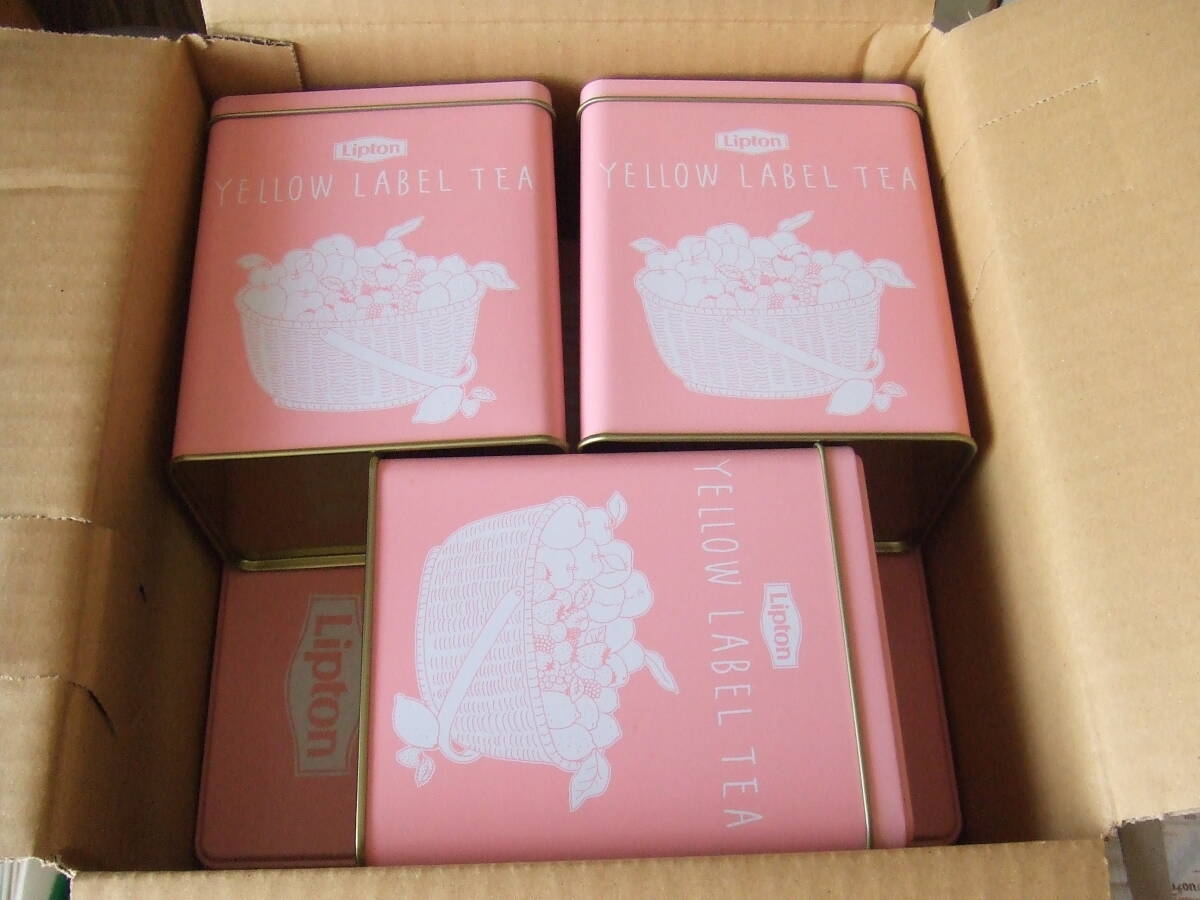 非売品!リプトンイエローラベル紅茶オリジナル缶9缶セット未使用品_画像1