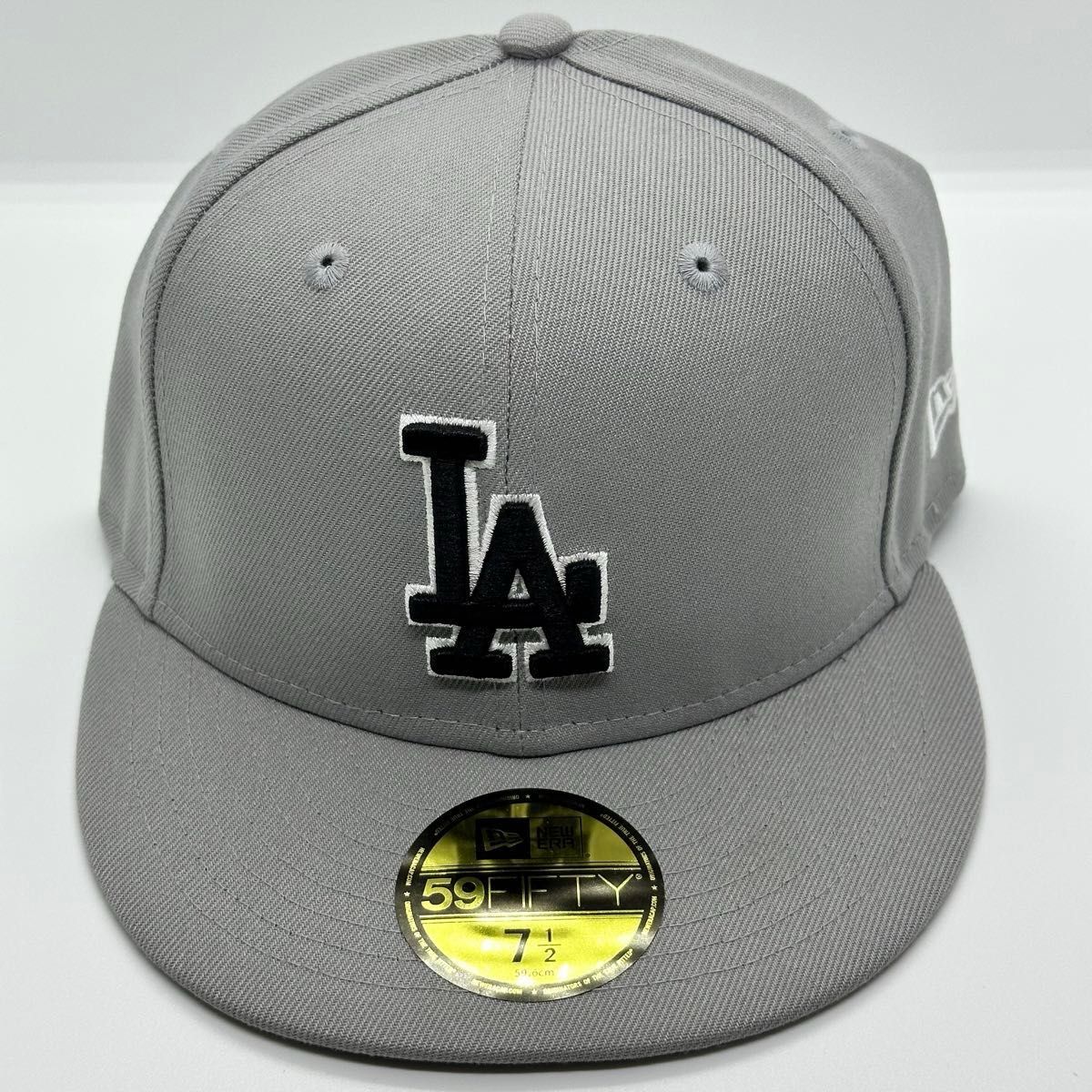 【海外限定モデル】 NEWERA 59fifty Dodgers ドジャース キャップ グレー 71/2 ニューエラ