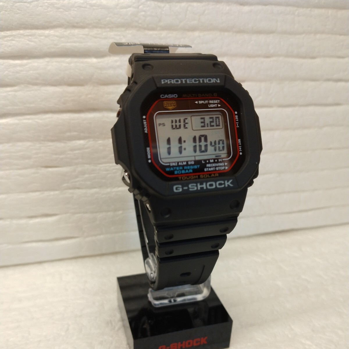 G-SHOCK 電波ソーラー デジタル 樹脂バンド ブラック メンズ腕腕時計 GW-M5610U-1JF 新品 未使用 国内正規品 タグ付き_画像9