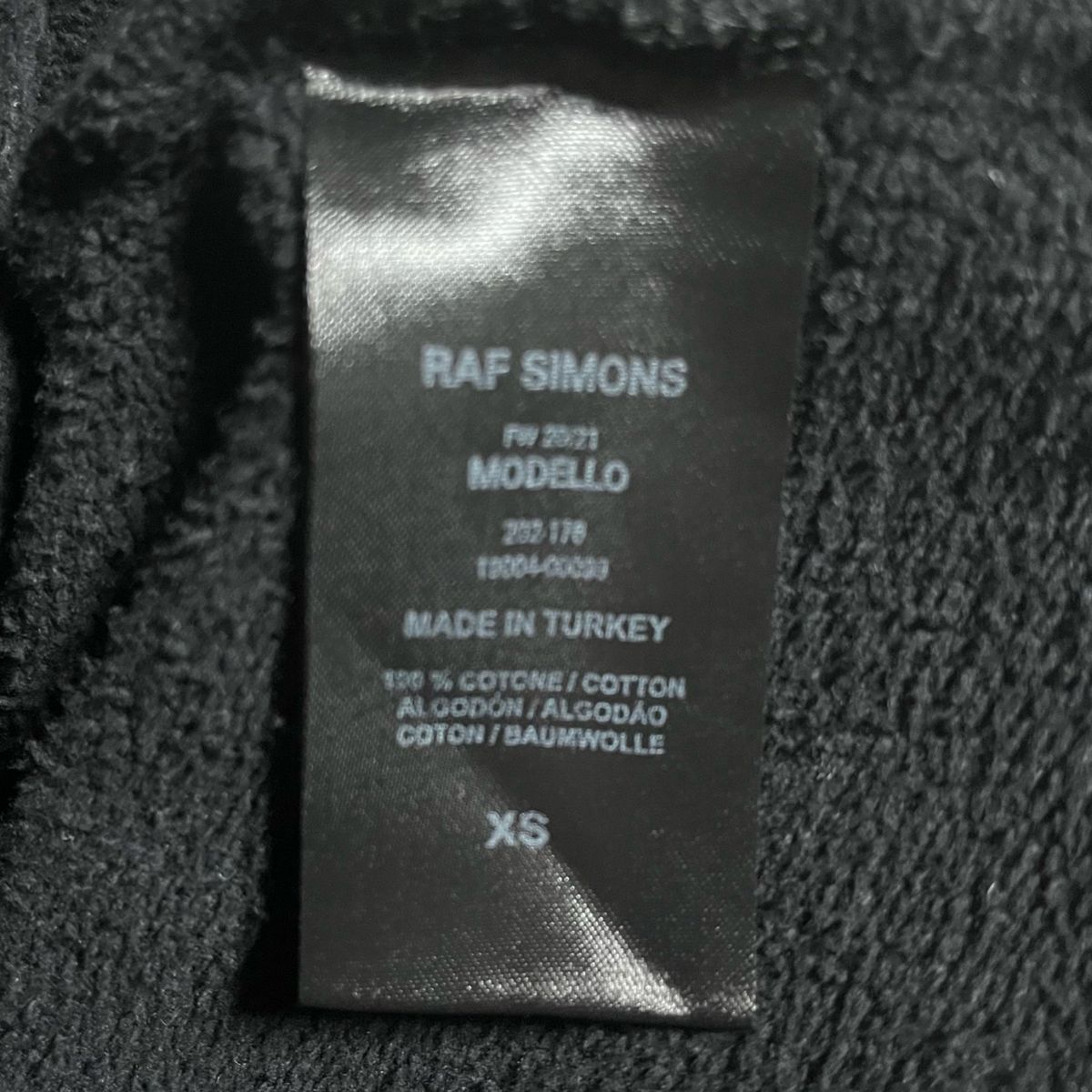 RAF SIMONS 20aw セーフティピンフーディ 安全ピンパーカー