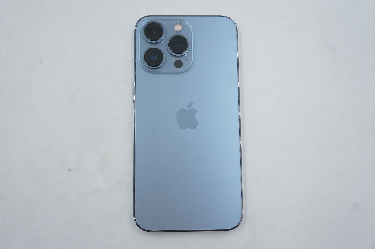 ★全額返金保証！最速発送！【iPhone 13 Pro 256GB SIMフリー MLUU3J/A シエラブルー バッテリー85% 美品】★（202312-03068-Skaitori）