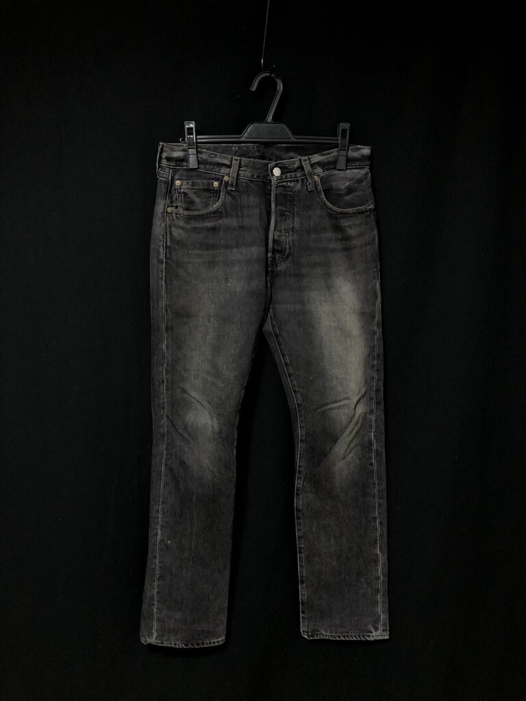 ◆LEVIS 501 リーバイス ブラック　デニムパンツ ジーンズ W30　黒_画像2