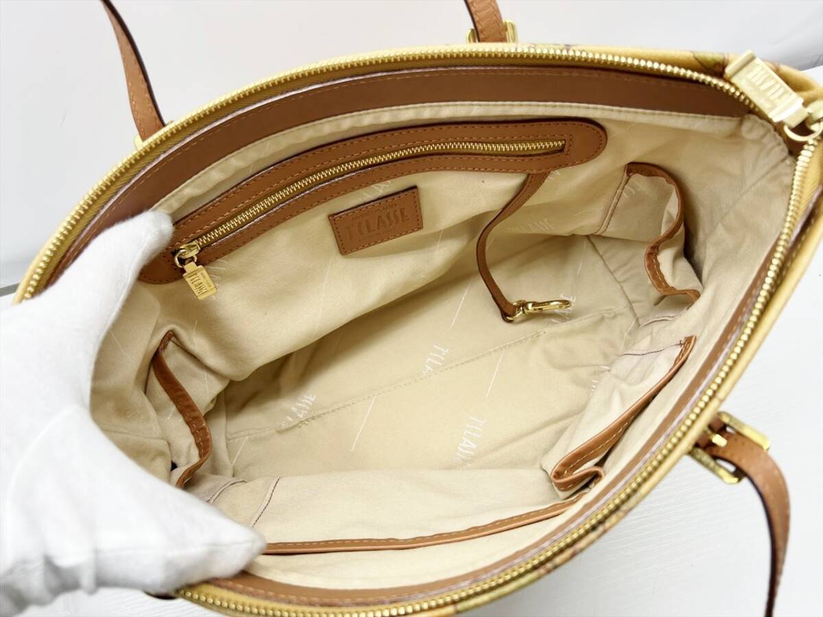 美品 PRIMA CLASSE プリマクラッセ 地図柄 ハンドバッグ トート 美品 PRIMA CLASSE プリマクラッセ 地図柄 ハンドバッグ トート