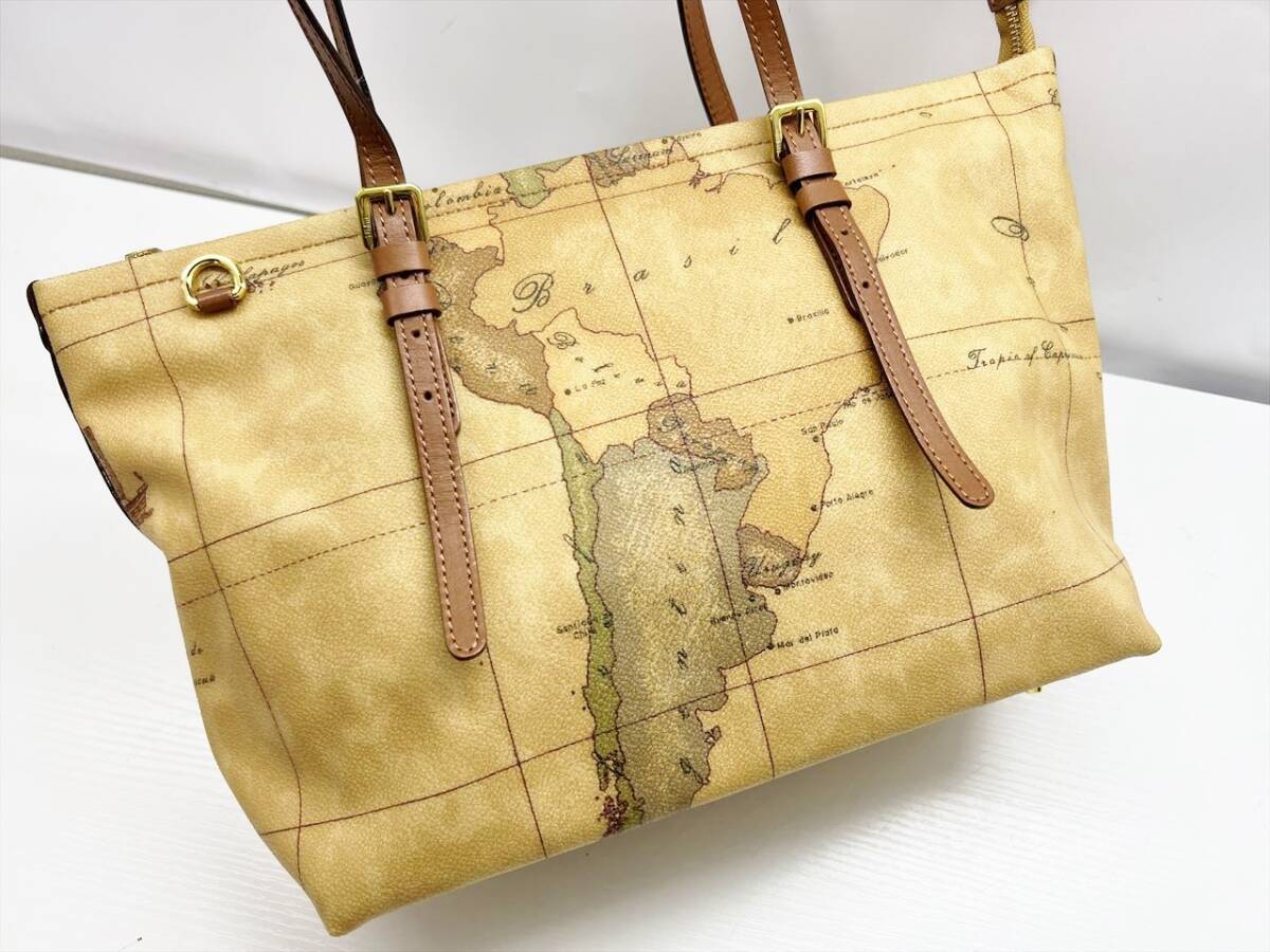 美品 PRIMA CLASSE プリマクラッセ 地図柄 ハンドバッグ トート 美品 PRIMA CLASSE プリマクラッセ 地図柄 ハンドバッグ トート