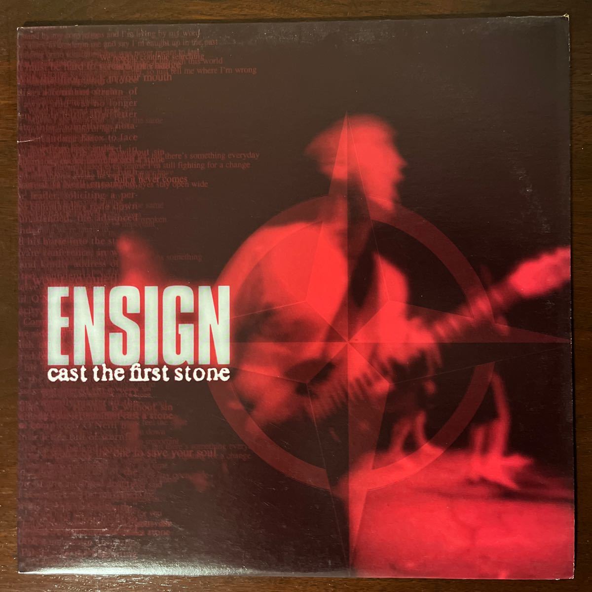 【LP】Ensign / Cast The First Stone Nitro Records 15823-1 US Orig 1999 検）Hardcore Punk Red ヴァイナル_画像1