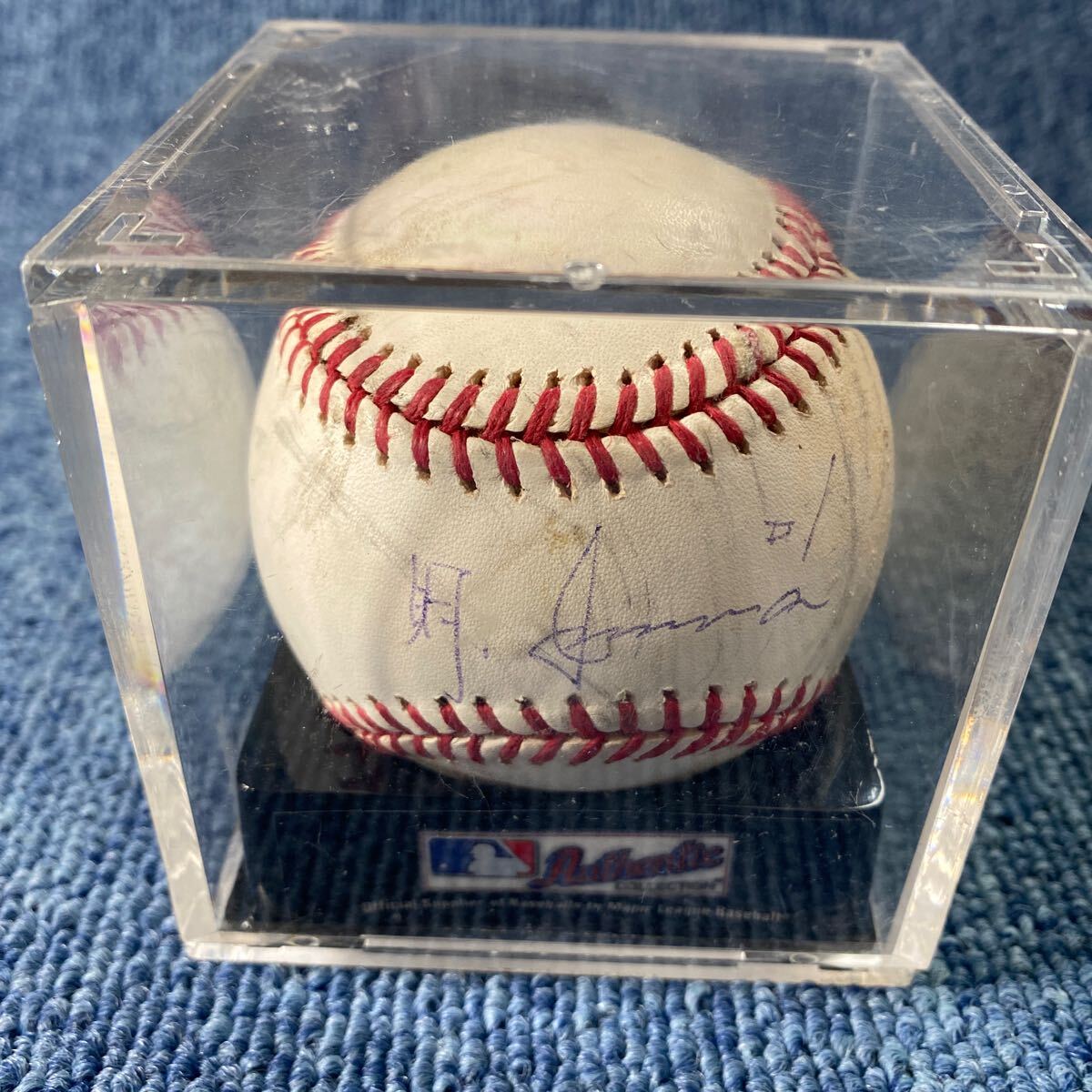 岩村明憲 レイズ 直筆サインボール MLB ロゴ球 公式球 実使用 岩村明憲 レイズ 直筆サインボール MLB ロゴ球 公式球 実使用