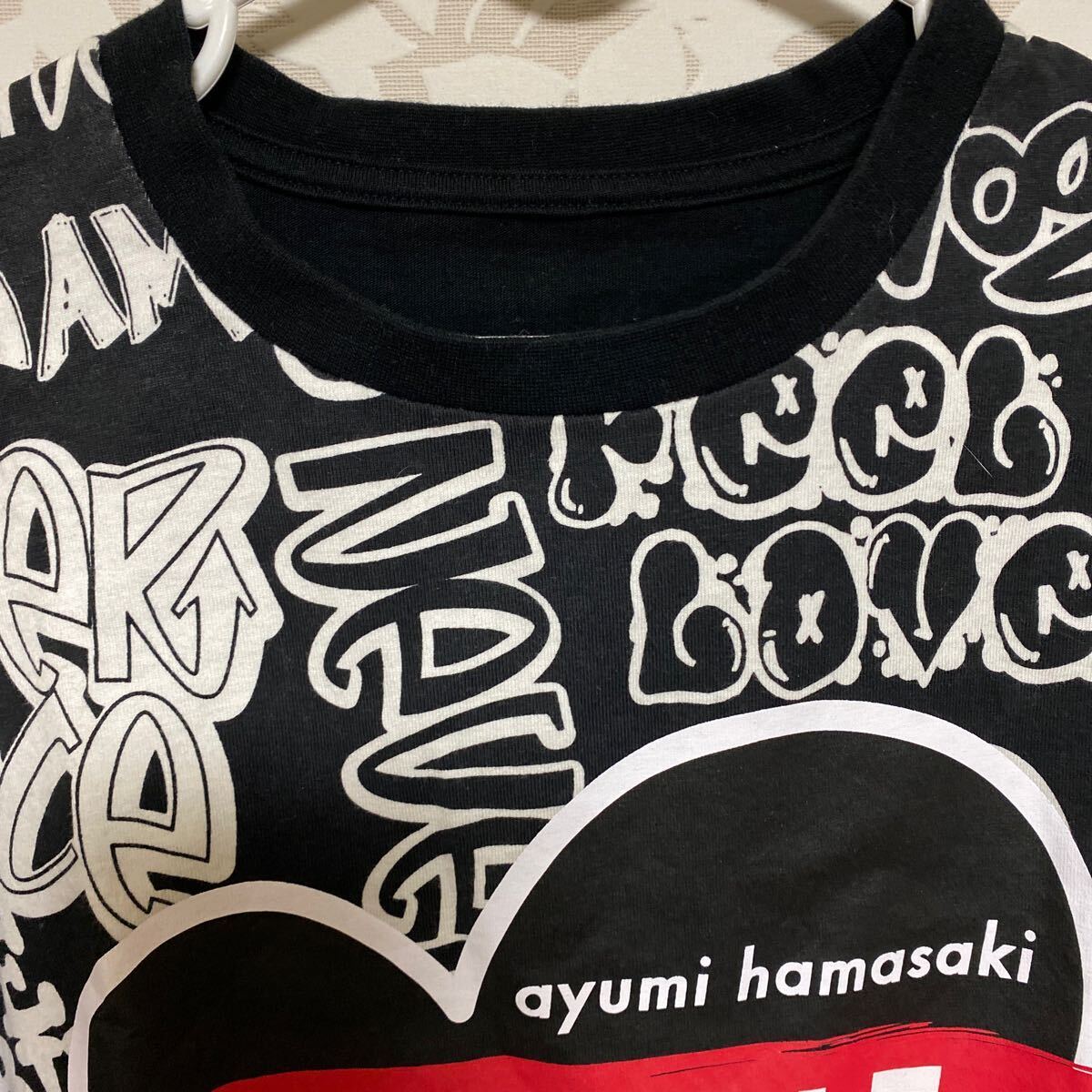 浜崎あゆみ　TROUBLE Tシャツ　ツアー2019-2020 Lサイズ　 ブラック　ayu コンサート　LIVE グッズ　コレクション　レア_画像2