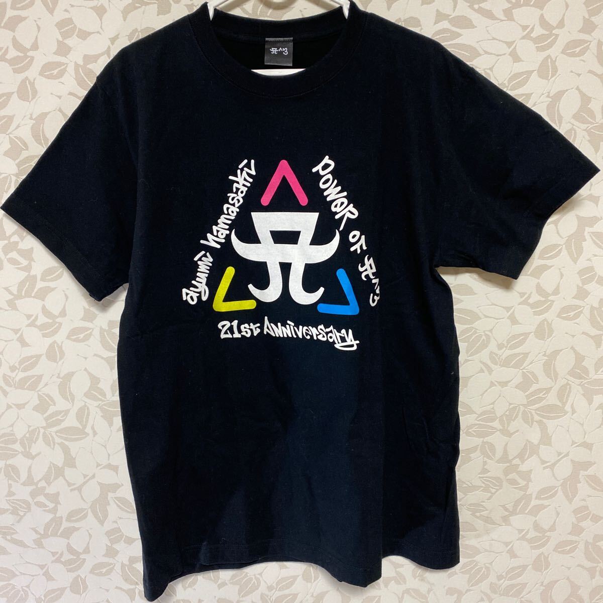 浜崎あゆみ　 21st anniversary Tシャツ　ブラック　Mサイズ　綿100% コンサート　ライブ　ツアー　ayu グッズ　コレクション_画像1