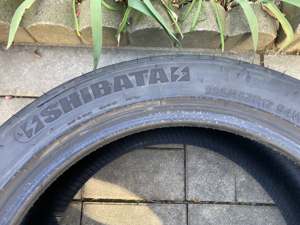 シバタイヤ TW200(T) 225/45R17 2本 製造4523_画像2