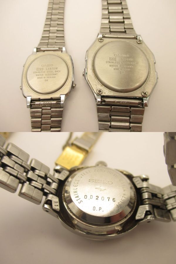 231K【ジャンク/部品取り】セイコーSEIKOカシオCASIO/オリジナルOriginal◆腕時計 まとめて◆メンズ/レディース/手巻き/デジタル/アナログ_画像8