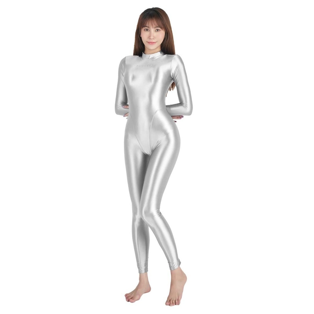 * стоимость доставки 390 иен AMORESY Leotard длинный length race queen .. купальный костюм состязание Dance художественная гимнастика маскарадный костюм костюм 016(SIVER GRAY)L