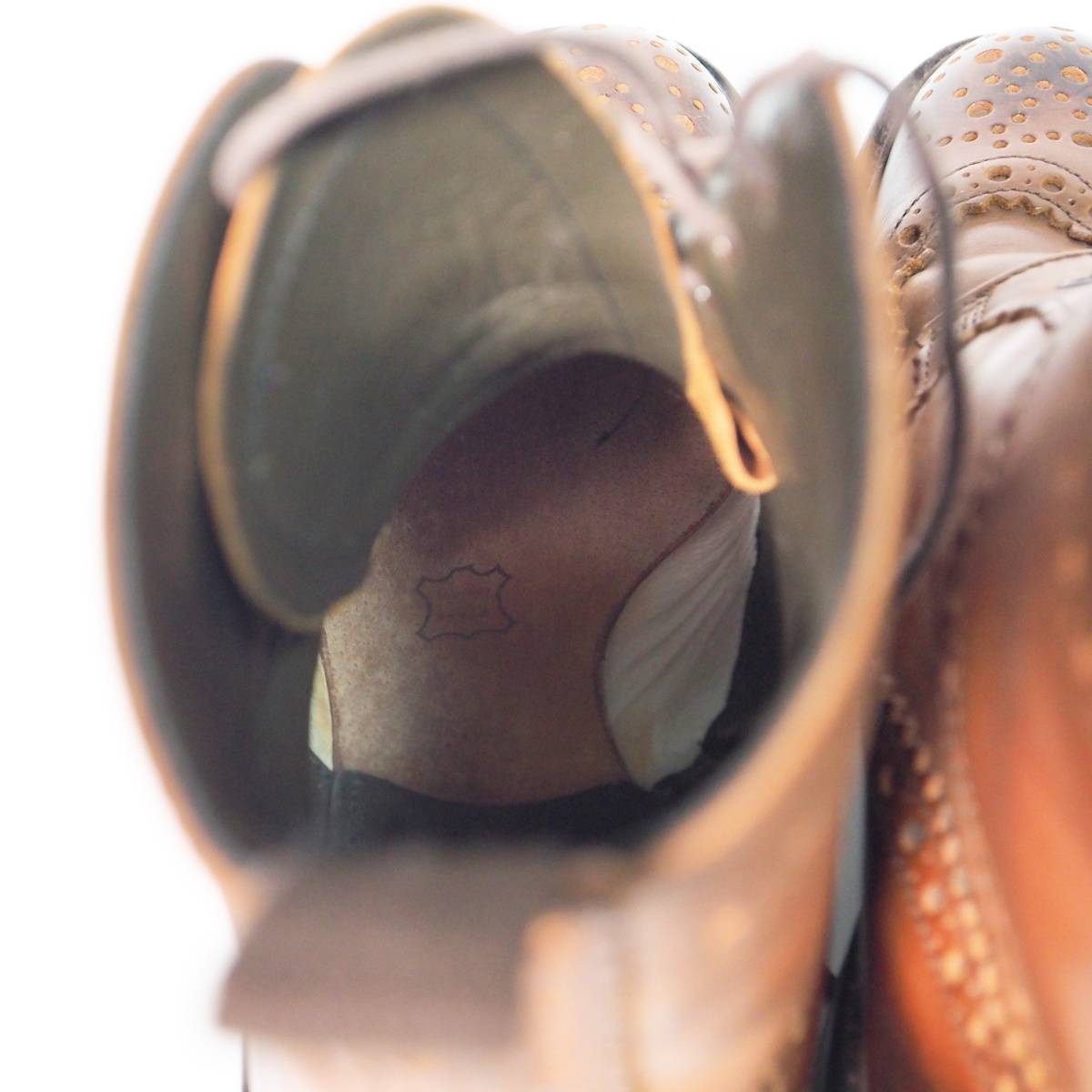 リーガル REGAL レザーブーツ 革靴 カントリーブーツ 本革 ブローグブーツ ダイナイトソール 茶 ブラウン 紳士靴 メンズ 25.5cm_画像7