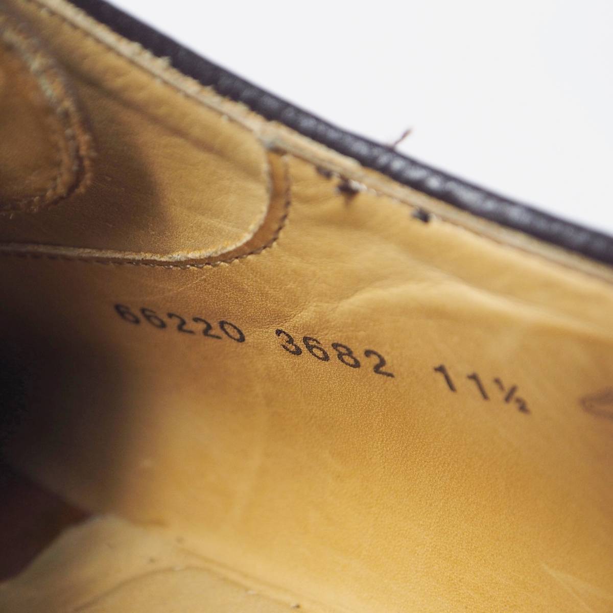 バーウィック Berwick1707 ドレスシューズ 革靴 レザー 本革 Uチップ 茶 ブラウン 11.5（約30.5cm） 希少 大きいサイズ 紳士靴 ビジネス_画像8