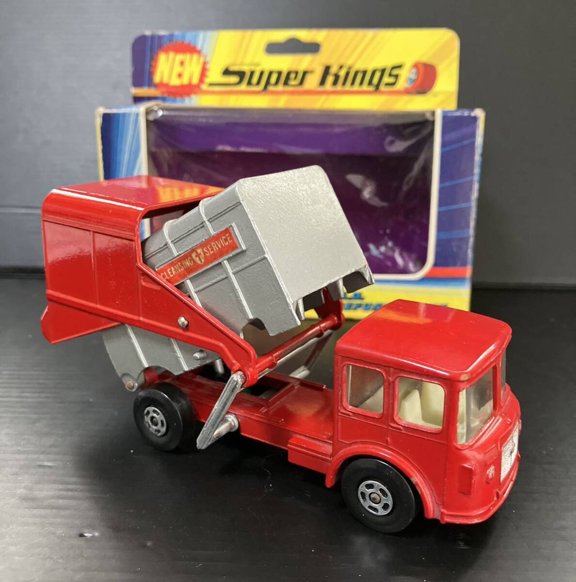 マッチボックス（matchbox） ごみ収集車 REFUSE TRUCK KING SIZE K-7 ミニカー　箱付当時物 MATCHBOX スーパーキング _画像6