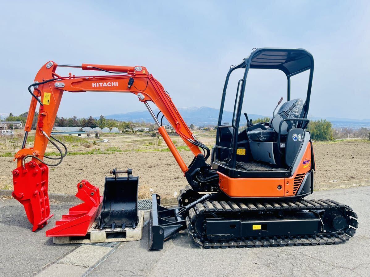 日立HITACHI●ZAXIS30U-2●倍速有り●油圧ハサミ●1528時間●3tクラス●ゴムパッド新品●ユンボ の画像1