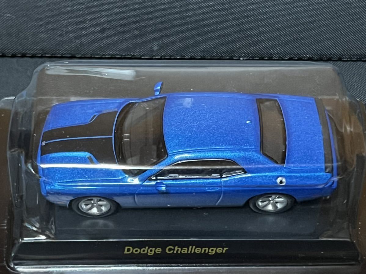京商 1/64 USAスポーツカーミニカーコレクション2 DODGE CHALLENGER SRT8 ダッジ チャレンジャー ブルー_画像4