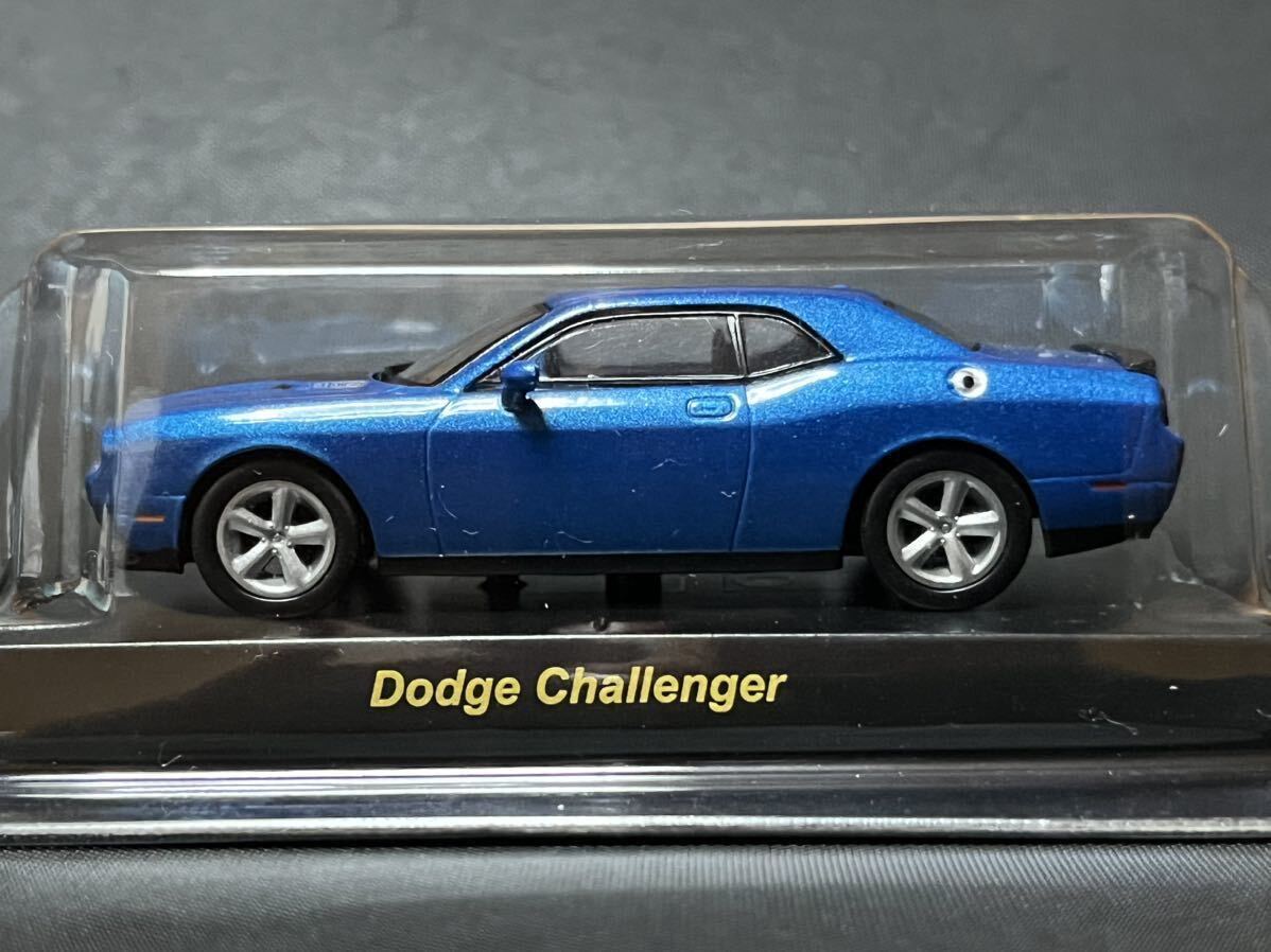 京商 1/64 USAスポーツカーミニカーコレクション2 DODGE CHALLENGER SRT8 ダッジ チャレンジャー ブルー_画像1