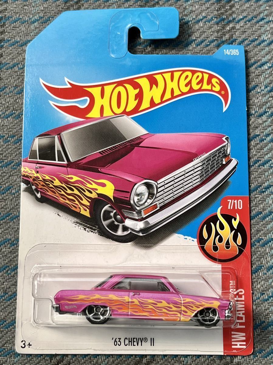 Hot Wheels ホットウィール 1963 CHEVY Ⅱ シェビー ピンク_画像5