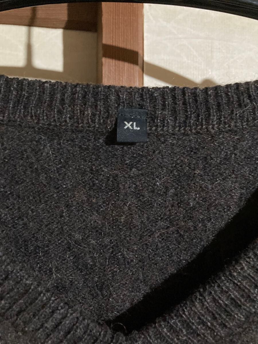 無印良品　 Vネック セーター 長袖　XL