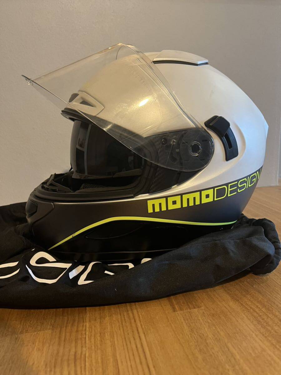 国内未発売　Momo Design モモデザイン インテグラルヘルメット Hornet イタリア製　フルフェイスヘルメット サイズL_画像5