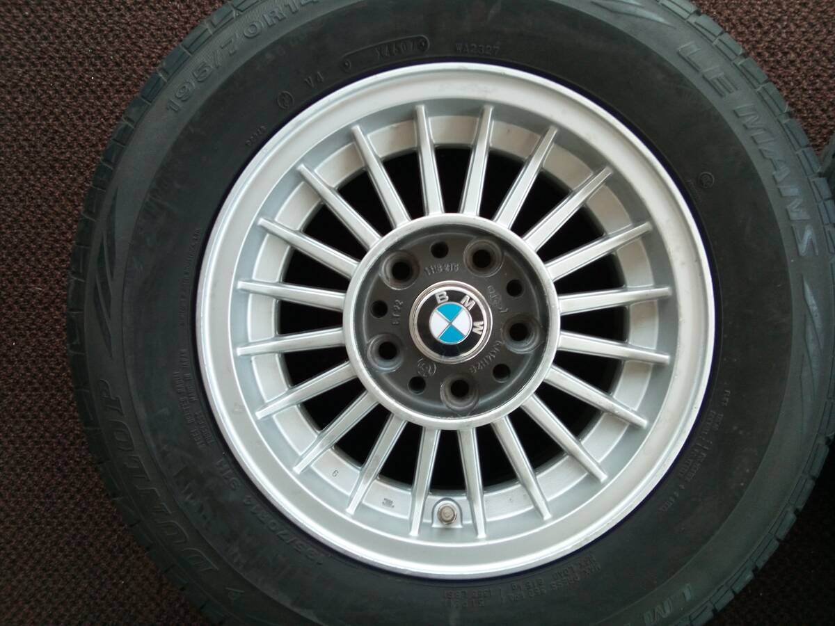 希少　BMW E12 純正　6jー14 ET22 120/5H ダンロップ　LM701 195/70r14_1本目