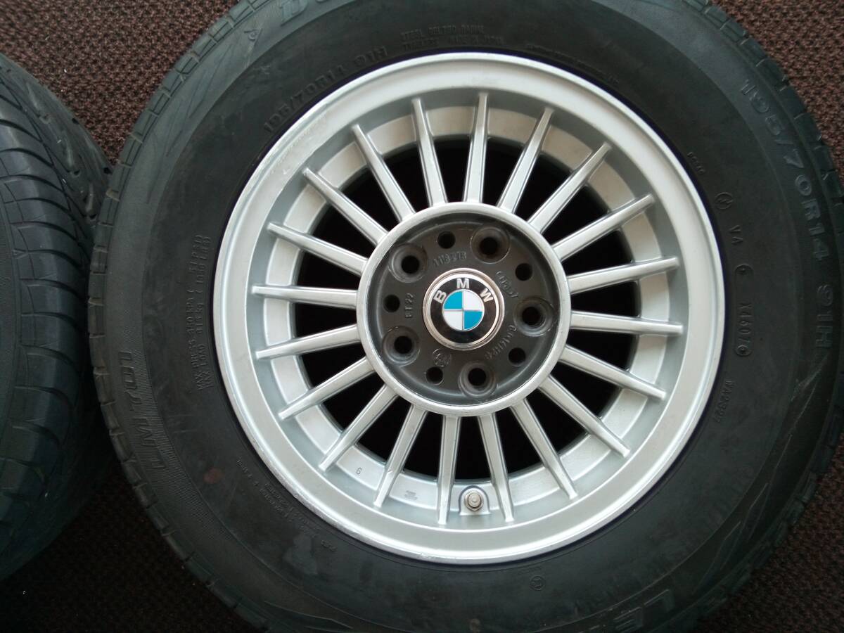 希少　BMW E12 純正　6jー14 ET22 120/5H ダンロップ　LM701 195/70r14_2本目