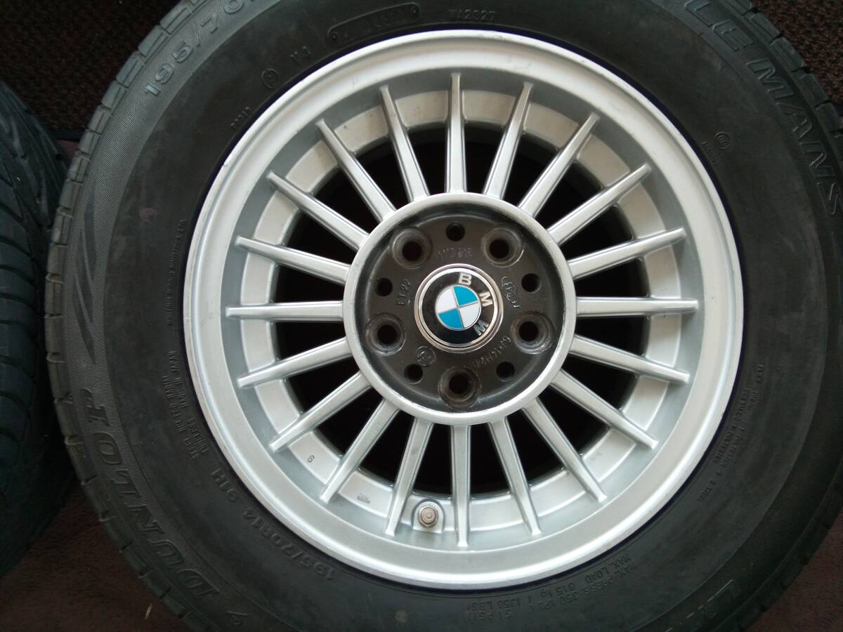 希少　BMW E12 純正　6jー14 ET22 120/5H ダンロップ　LM701 195/70r14_3本目