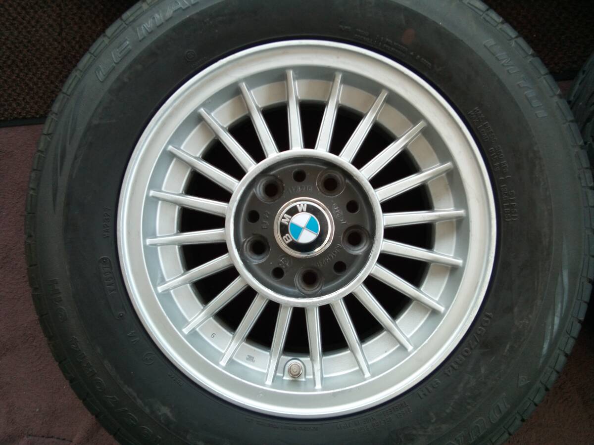 希少　BMW E12 純正　6jー14 ET22 120/5H ダンロップ　LM701 195/70r14_4本目