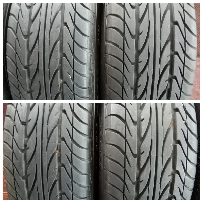 希少　BMW E12 純正　6jー14 ET22 120/5H ダンロップ　LM701 195/70r14_4本共に7分山