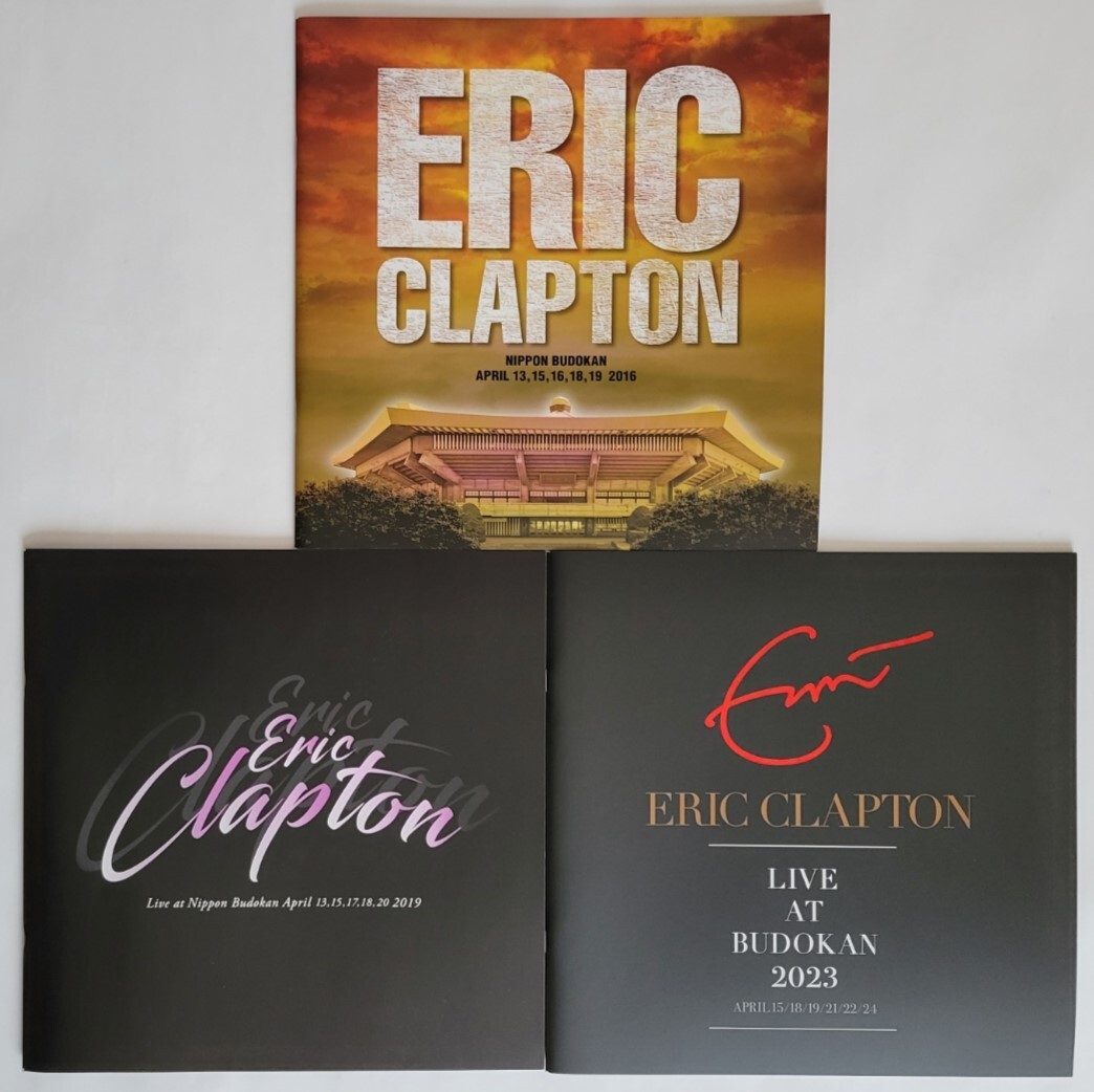 ERIC CLAPTON パンフ(12) 3冊 2016 2019 2023 JAPAN TOUR PROGRAMME 来日 日本公演 エリック・クラプトン PROGRAM BOOK 武道館 BUDOKANの画像1