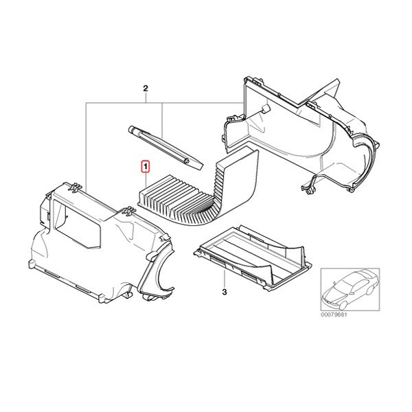 純正OEM MAHLE製 BMW MINI ミニ R50 R52 R53 Cooper One 1.6i CooperS ACフィルター/エアコンフィルター 64316930351 64311496710_画像2