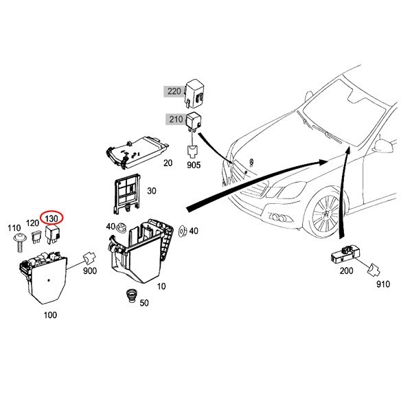 純正 ベンツ C207 A207 W211 W212 エアサスポンプリレー 0025427619 E240 E250 E280 E300 E320 E350 E400 E500 E550 E55AMG E63AMG_画像4